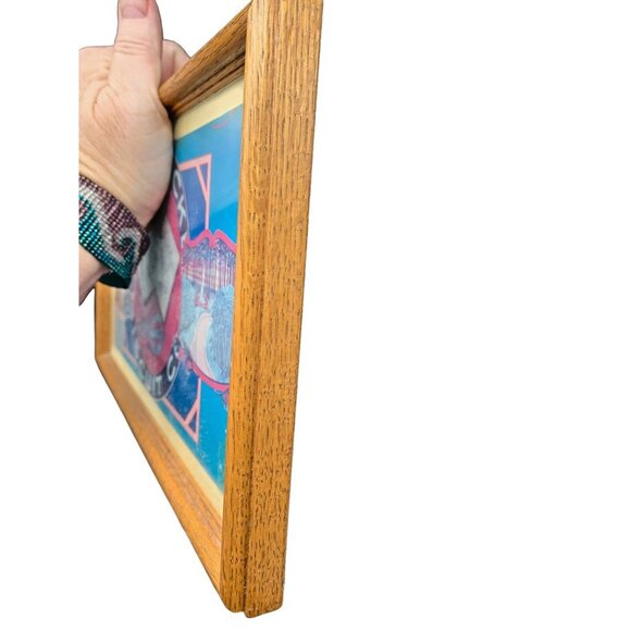 Antique Paper Label Knickerbocker Biscuits Framed w Glass Country Cottage 12 x 7 - Picture 4 of 7